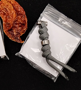 Chris Reeve Lanyard L21/L31/UMN Silver and Charcoal Grey