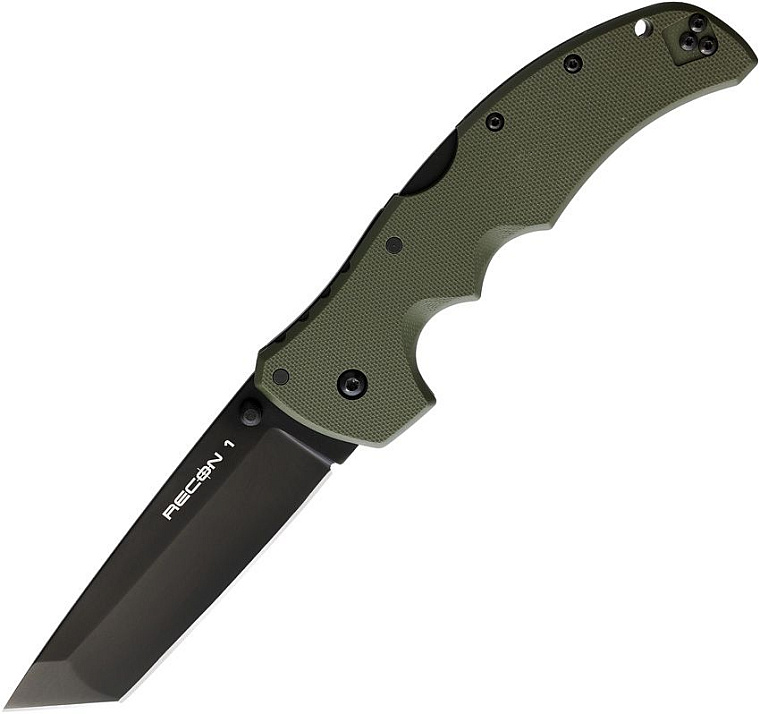 Cold Steel Recon 1 Tanto ODG Grip Black Blade