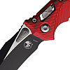 Microtech Amphibian RAM-LOK Fluted Red Handle Black Blade