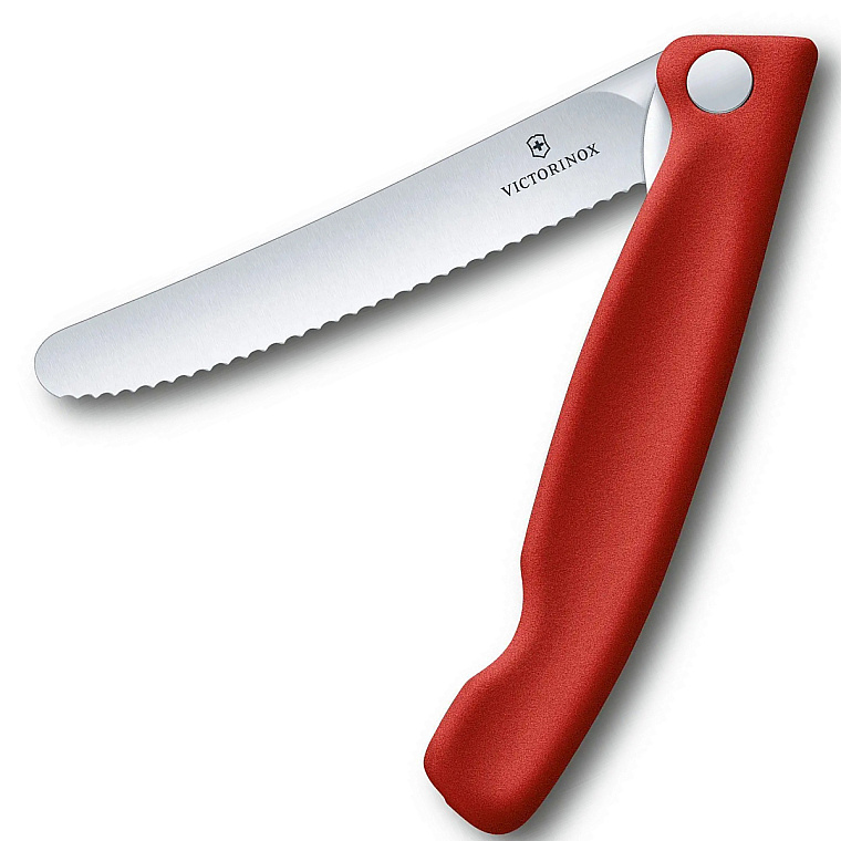 Victorinox Svačinový nůž Swiss Classic, Vroubkovaný, Kulatá Špička,v krabičce