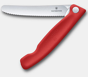 Victorinox Svačinový nůž Swiss Classic, Vroubkovaný, Kulatá Špička,v krabičce