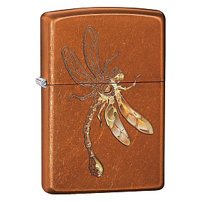 Zippo Polygon Dragonfly Gold Design