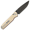 SRM Terrier Laminated Blade White/Red G10 Handle