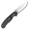 Ontario RAT-2 Black Handle Satin D2 Plain Blade