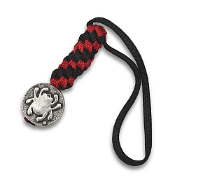 Spyderco Pewter Flat Bead Red/Black