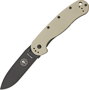 ESEE Avispa Framelock Tan D2 Black Blade