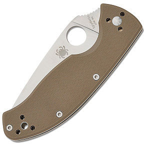 Spyderco Tenacious CPM-M4 Brown G10 Satin PS