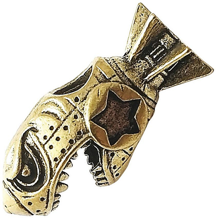 Coeburn Tool Brass Shark Bomb Missile Bead