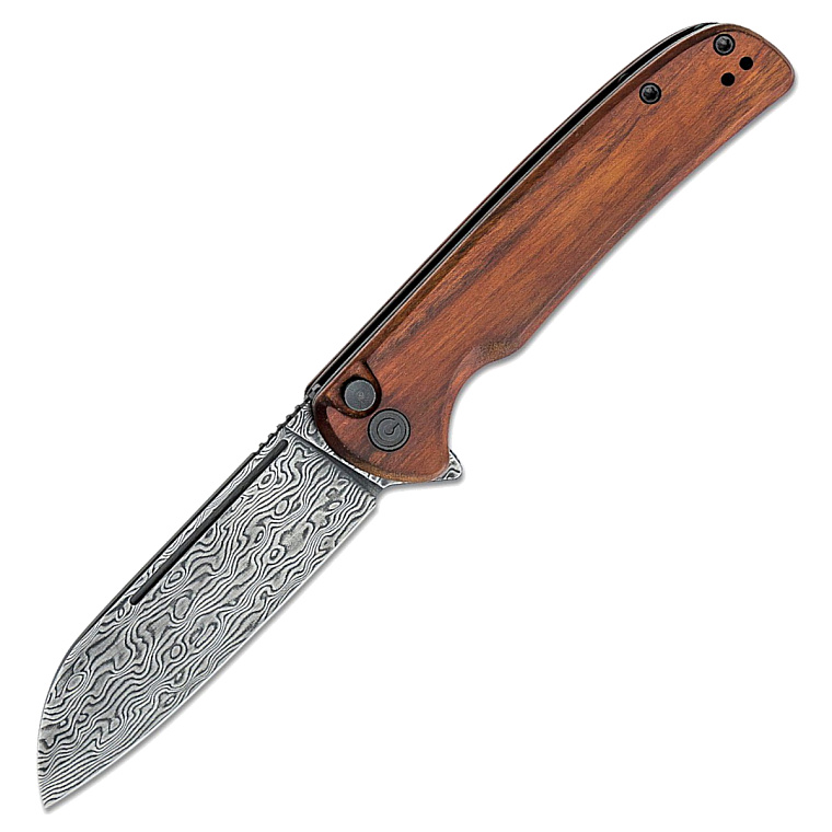 Civivi Chevalier Damasteel Cuibourtia Wood
