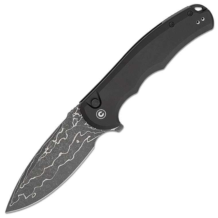 Civivi Praxis Damascus Black Aluminium Handle