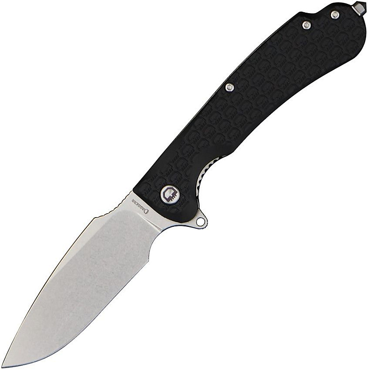 Daggerr Knives Fielder Black Handle Stonewash