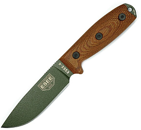 ESEE Model 4 OD Green Blade Micarta Handle