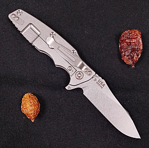 Rick Hinderer Eklipse 3,5" S45VN Slicer Hollow Grind Red G10