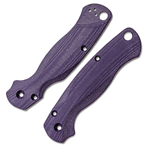 Flytanium Lotus Purple G10 střenky pro Spyderco Paramilitary 2