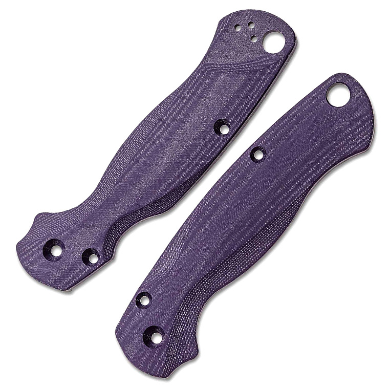 Flytanium Lotus Purple G10 střenky pro Spyderco Paramilitary 2