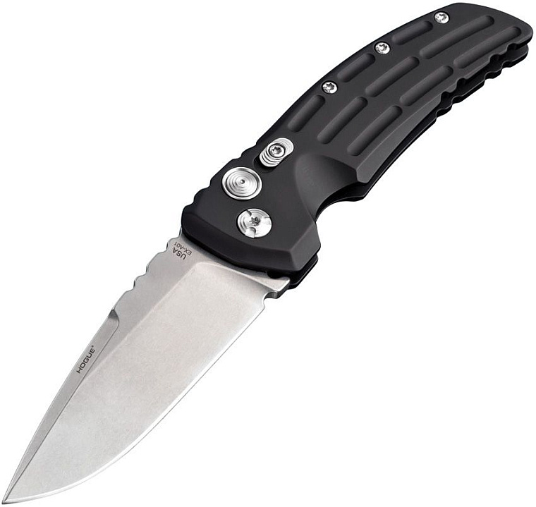 Hogue EX-A01 Auto Folder Black Aluminium Drop Point