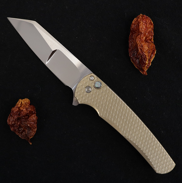 Pro-Tech Malibu Custom Bronze Dragon Scale Abalone Button