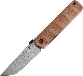Kansept BTF Damascus/Brown Micarta by Rolf Helbig