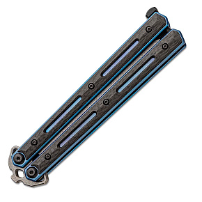 Kershaw Lucha Blue Titanium and Carbon Handle