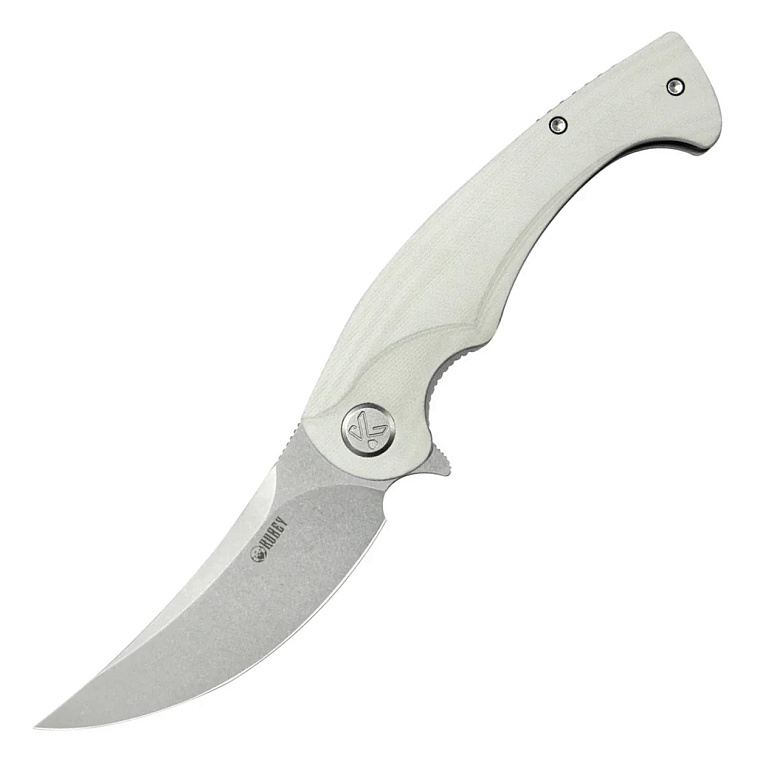 Kubey Scimitar White Linerlock