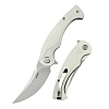 Kubey Scimitar White Linerlock