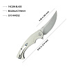 Kubey Scimitar White Linerlock
