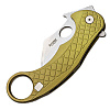 LionSTEEL LE1 A GS Karambit Green Handle Stonewash Blade