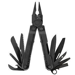 Leatherman Rebar Black Multitool + Black Molle Sheath