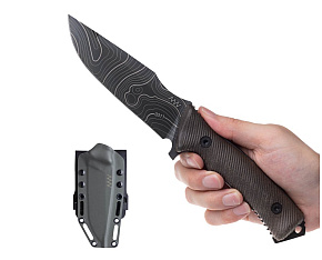ANV Knives M311 Spelter - NC Topo Olive grip, Kydex Sheath