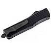 Microtech Auto Combat Troodon D/E OTF Black Marfione Signature Series