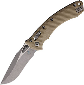 Microtech Amphibian RAM-LOK S/E Fluted TAN G10 Apocalyptic