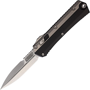 Microtech Glykon Bayonet Bead Blast Overlay Stonewash Standard Blade