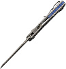 Microtech MSI Marfione Selection Clear Frag Template Titanium Handle Blue Backspacer