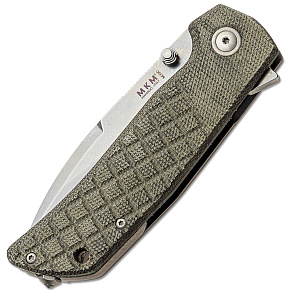 MANIAGO MKM Maximo Green Canvas Micarta