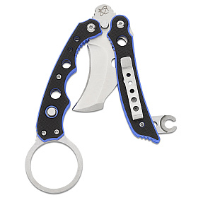 Mantis Vuja De Karambit Balisong Blue