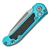 Microtech L.U.D.T. T/E Gen III Turquoise Stonewash Full Serrated