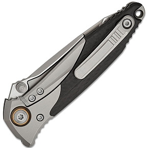 Microtech Socom Bravo Mini Full Serrated Carbon Scales