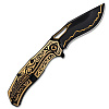 Khai Gold Nocturne 24K Gold Titanium Handle CPM-3V DLC Blade