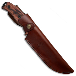 Ontario RAT-7 Wooden Handle Leather Sheath