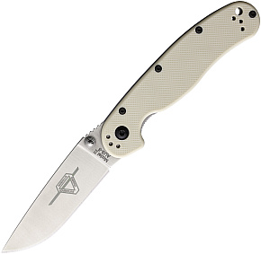 Ontario RAT-2 Satin Blade White Handle