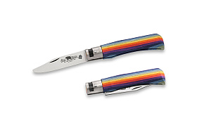 Old Bear Italy OBy Young - Dětský nůž s kulatou špičkou Rainbow