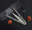 Pro-Tech FlyFather Balisong Satin 154CM Black Handle