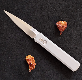 Pro-Tech Godfather Special Edition Satin Grey Handle