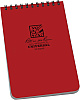 Rite in the Rain Universal All-weather Notepad Red 14x10 cm