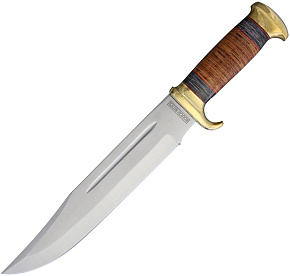 Rough Rider Stacked Leather Bowie