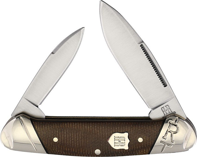 Rough Ryder Tater Skin Brown Burlap Micarta