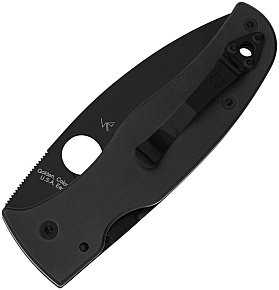 Spyderco Bodacious Black G10 S30V Serr. Black Blade