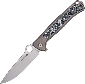 Spyderco Slym GY M390 Titanium Carbon Inlay