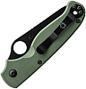 Spyderco ButtonUP Green G10 and Black Blade Liimited Edition