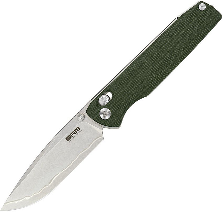 SRM Terrier Laminated Blade Green G10